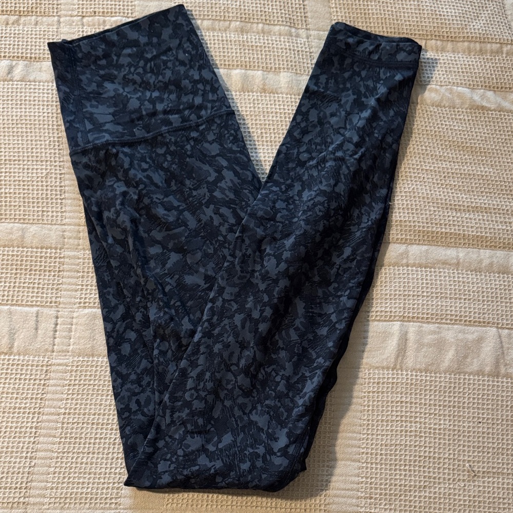 lululemon athletica Black Patterned Leggings